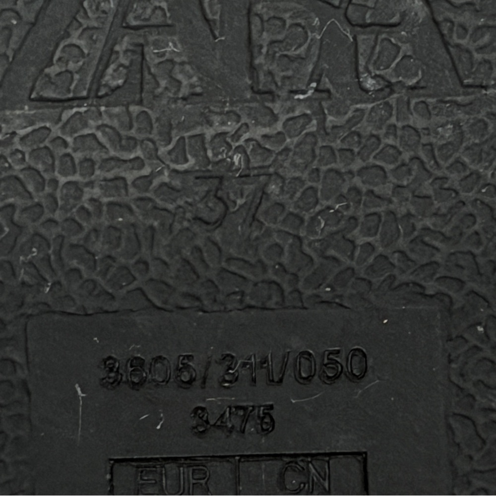 Zara Womens Open Toe Mesh Double Buckle Slingback Sandals Beige Size 37 Flat Dad - Picture 5 of 14